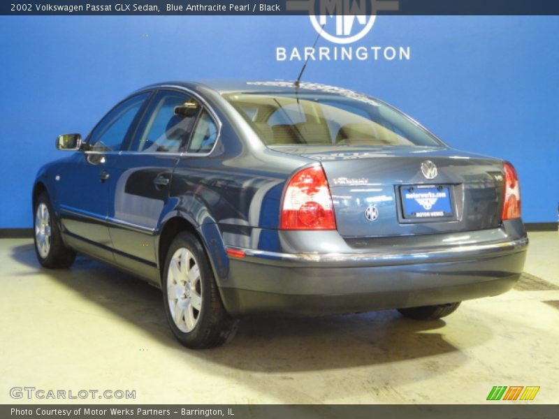 Blue Anthracite Pearl / Black 2002 Volkswagen Passat GLX Sedan