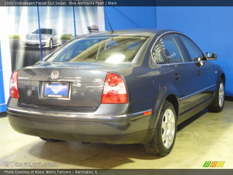 Blue Anthracite Pearl / Black 2002 Volkswagen Passat GLX Sedan