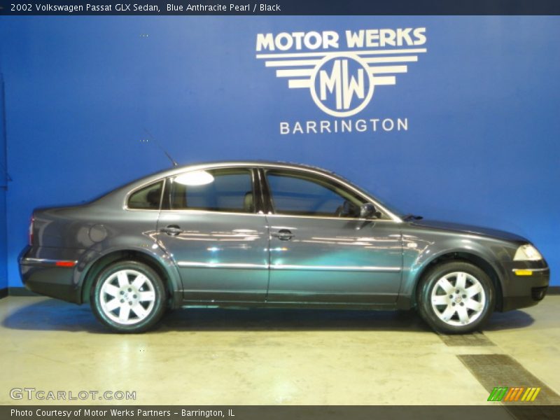 Blue Anthracite Pearl / Black 2002 Volkswagen Passat GLX Sedan