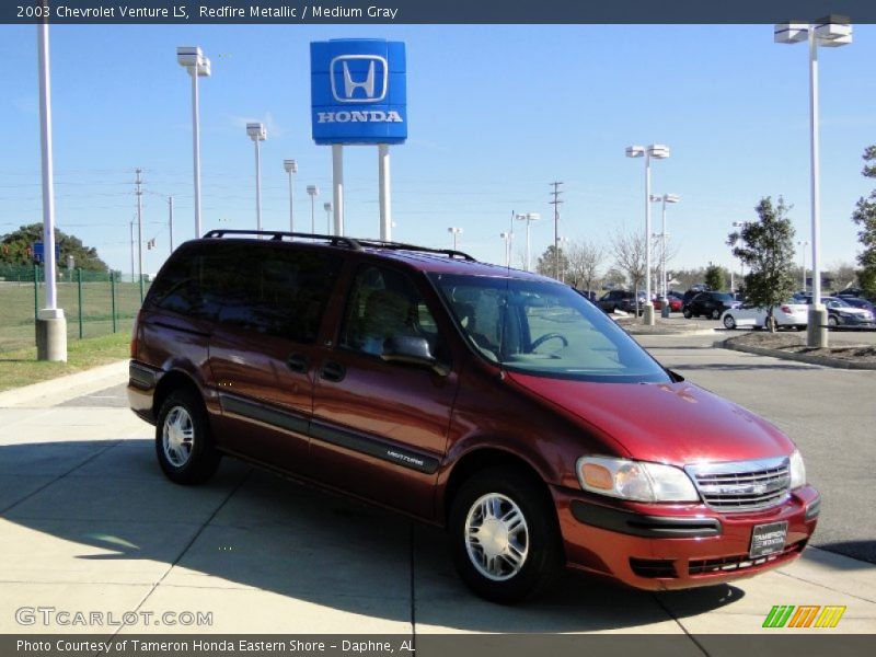 Redfire Metallic / Medium Gray 2003 Chevrolet Venture LS