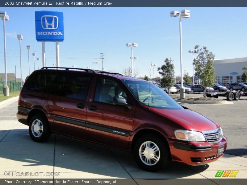 Redfire Metallic / Medium Gray 2003 Chevrolet Venture LS