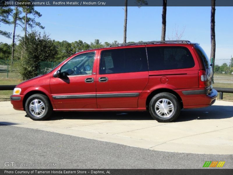 Redfire Metallic / Medium Gray 2003 Chevrolet Venture LS