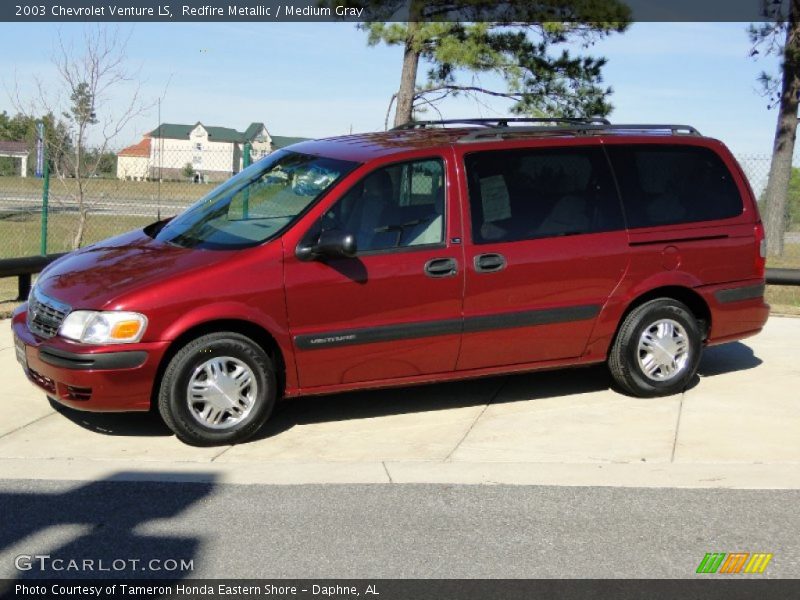 Redfire Metallic / Medium Gray 2003 Chevrolet Venture LS