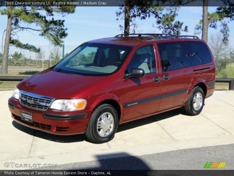 Redfire Metallic / Medium Gray 2003 Chevrolet Venture LS