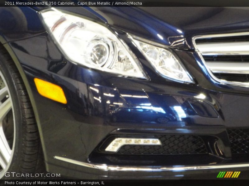 Capri Blue Metallic / Almond/Mocha 2011 Mercedes-Benz E 350 Cabriolet