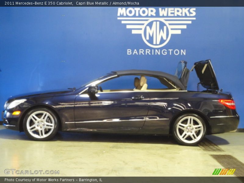 Capri Blue Metallic / Almond/Mocha 2011 Mercedes-Benz E 350 Cabriolet