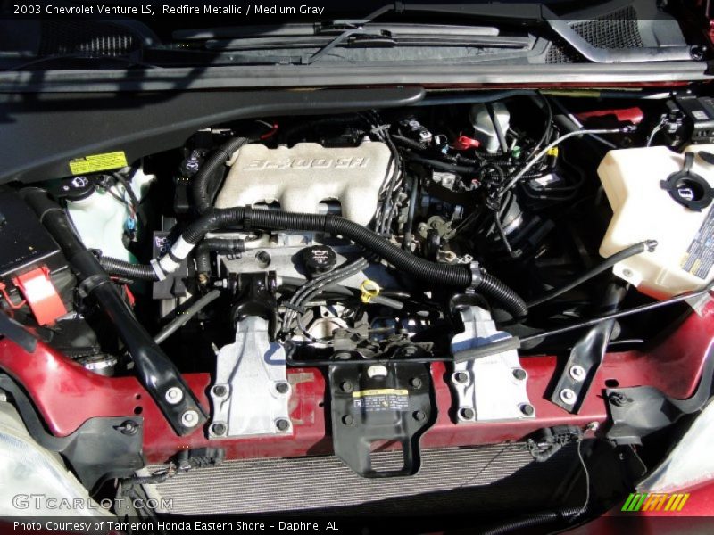 Redfire Metallic / Medium Gray 2003 Chevrolet Venture LS