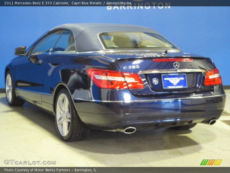 Capri Blue Metallic / Almond/Mocha 2011 Mercedes-Benz E 350 Cabriolet
