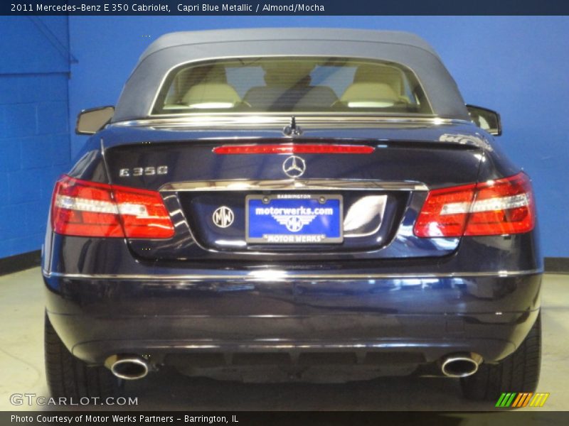 Capri Blue Metallic / Almond/Mocha 2011 Mercedes-Benz E 350 Cabriolet