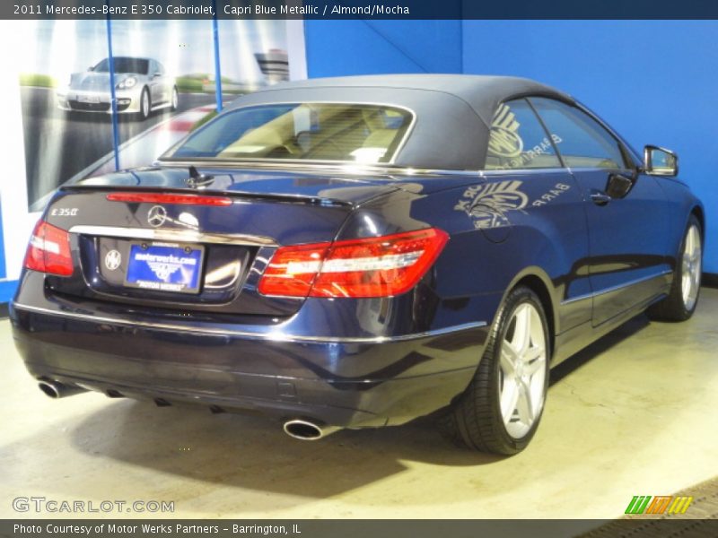 Capri Blue Metallic / Almond/Mocha 2011 Mercedes-Benz E 350 Cabriolet