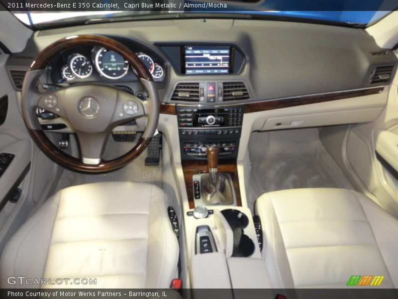 Capri Blue Metallic / Almond/Mocha 2011 Mercedes-Benz E 350 Cabriolet