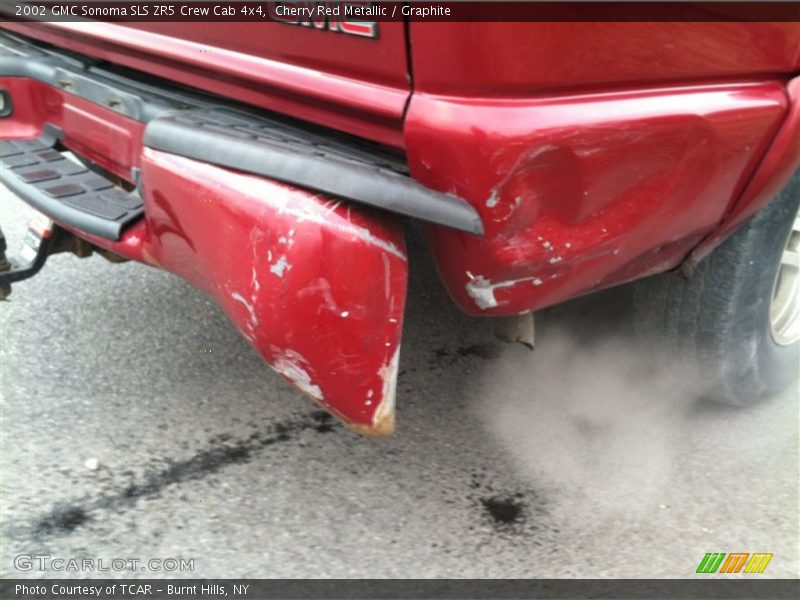 Cherry Red Metallic / Graphite 2002 GMC Sonoma SLS ZR5 Crew Cab 4x4