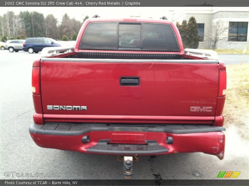 Cherry Red Metallic / Graphite 2002 GMC Sonoma SLS ZR5 Crew Cab 4x4