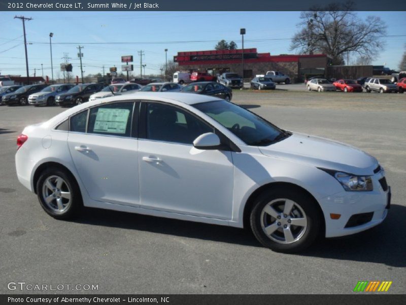 Summit White / Jet Black 2012 Chevrolet Cruze LT