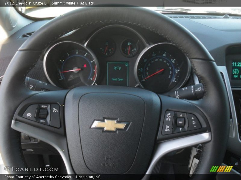 Summit White / Jet Black 2012 Chevrolet Cruze LT