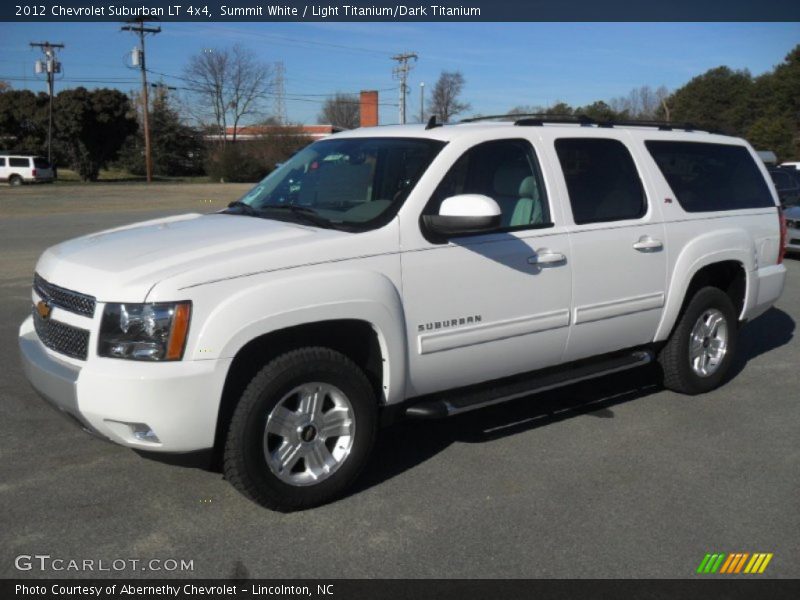 Summit White / Light Titanium/Dark Titanium 2012 Chevrolet Suburban LT 4x4