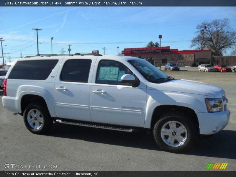 Summit White / Light Titanium/Dark Titanium 2012 Chevrolet Suburban LT 4x4
