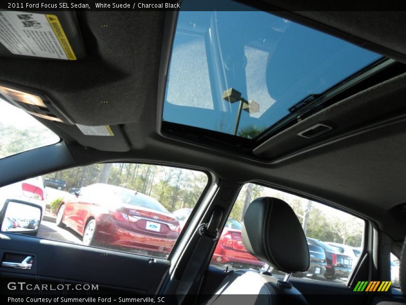 White Suede / Charcoal Black 2011 Ford Focus SEL Sedan