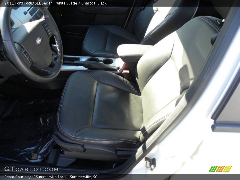 White Suede / Charcoal Black 2011 Ford Focus SEL Sedan