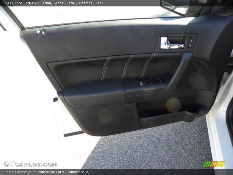 White Suede / Charcoal Black 2011 Ford Focus SEL Sedan