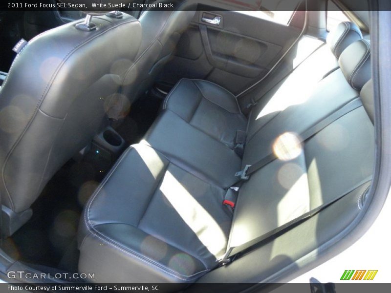 White Suede / Charcoal Black 2011 Ford Focus SEL Sedan