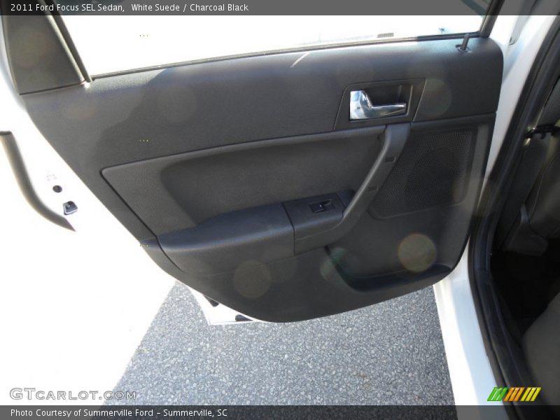 White Suede / Charcoal Black 2011 Ford Focus SEL Sedan
