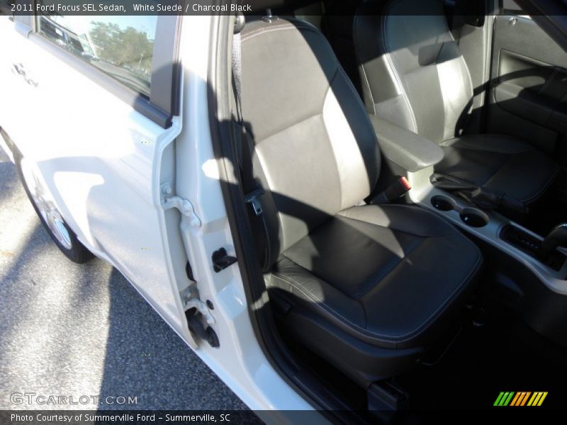 White Suede / Charcoal Black 2011 Ford Focus SEL Sedan