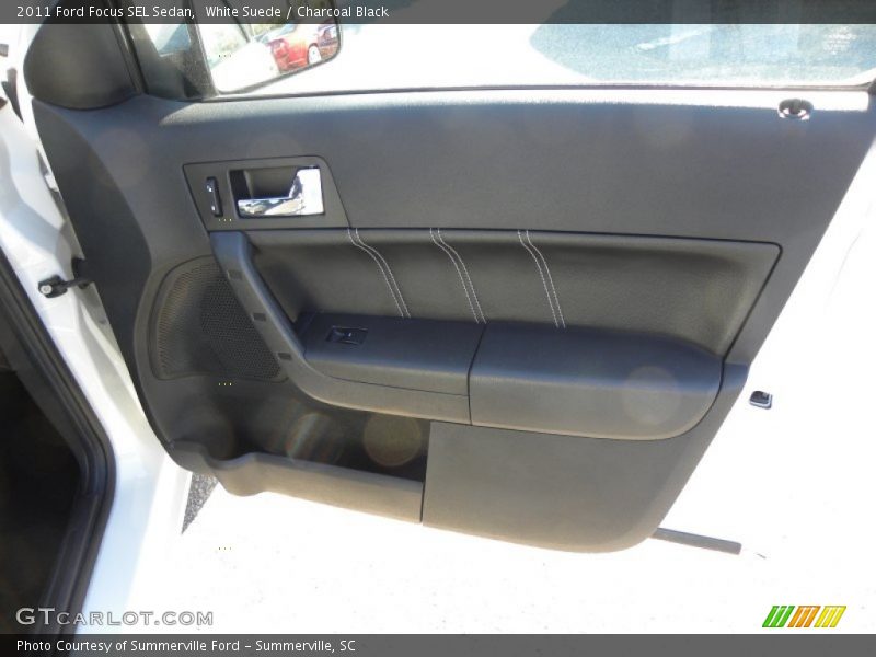 White Suede / Charcoal Black 2011 Ford Focus SEL Sedan