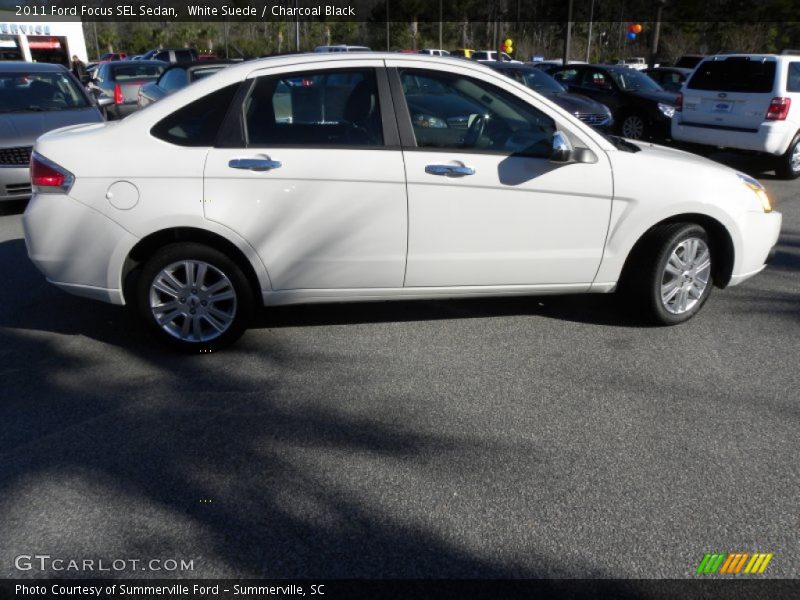 White Suede / Charcoal Black 2011 Ford Focus SEL Sedan