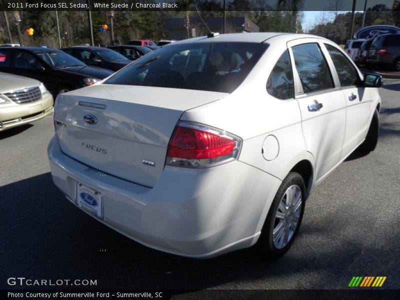 White Suede / Charcoal Black 2011 Ford Focus SEL Sedan