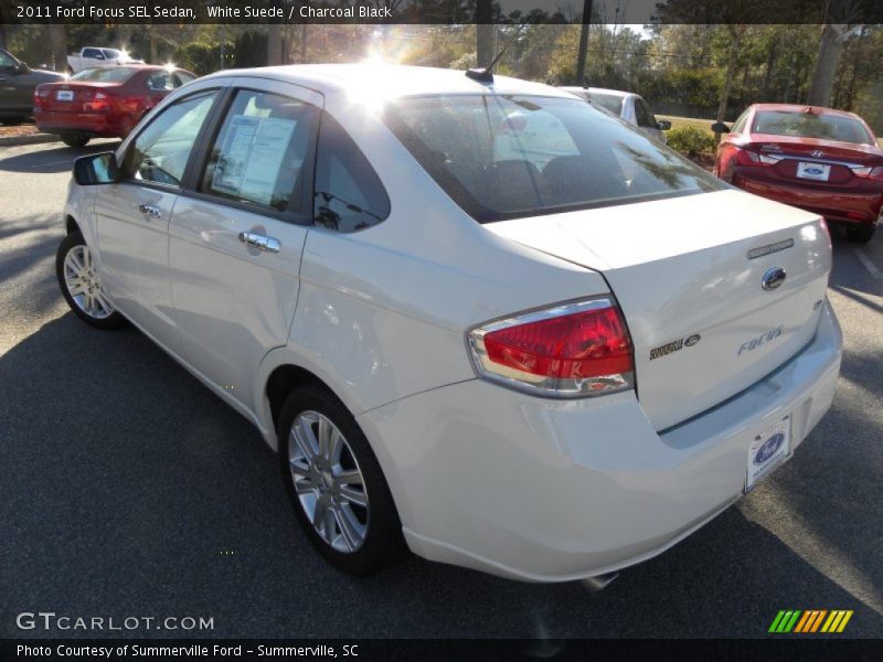 White Suede / Charcoal Black 2011 Ford Focus SEL Sedan