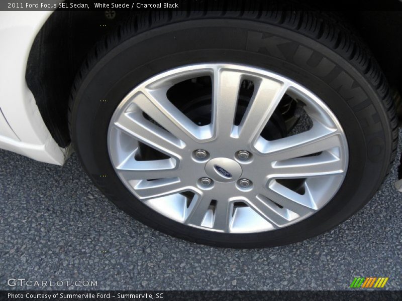 White Suede / Charcoal Black 2011 Ford Focus SEL Sedan