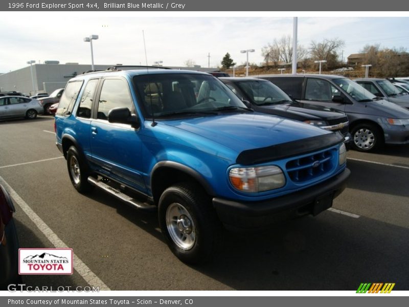 Brilliant Blue Metallic / Grey 1996 Ford Explorer Sport 4x4