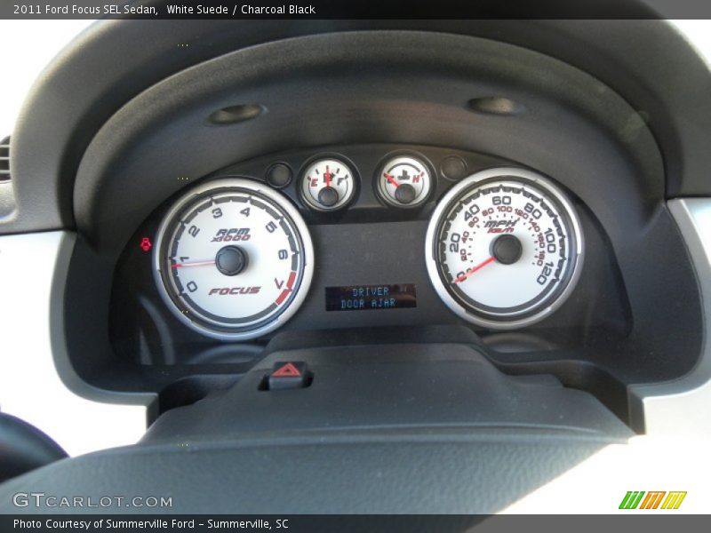 White Suede / Charcoal Black 2011 Ford Focus SEL Sedan