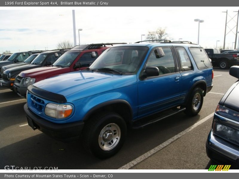 Brilliant Blue Metallic / Grey 1996 Ford Explorer Sport 4x4