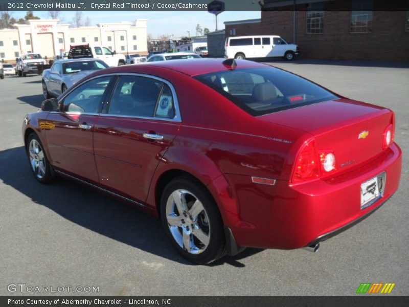 Crystal Red Tintcoat / Cocoa/Cashmere 2012 Chevrolet Malibu LT