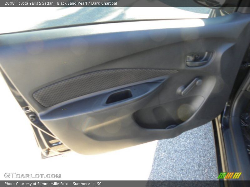 Black Sand Pearl / Dark Charcoal 2008 Toyota Yaris S Sedan