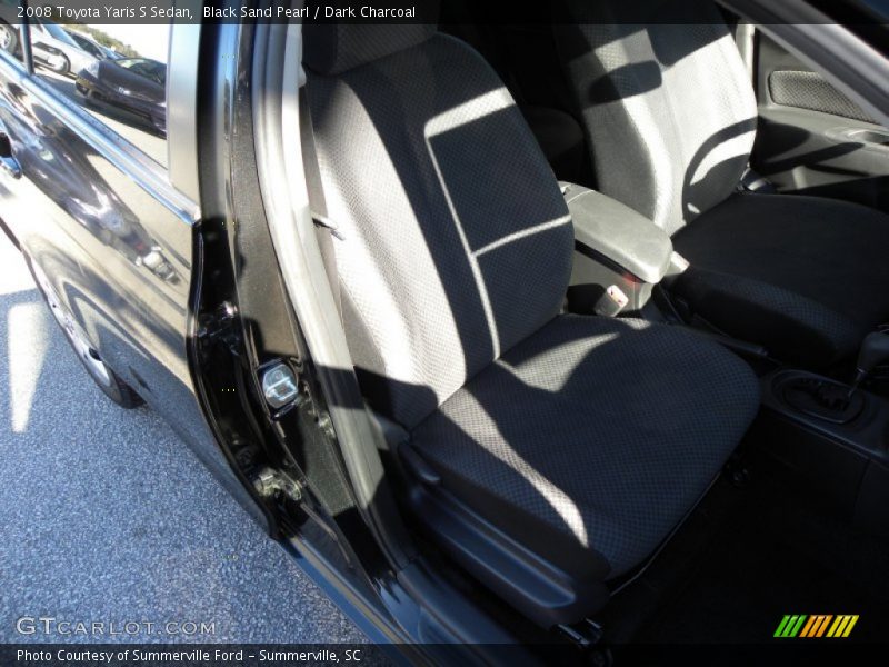 Black Sand Pearl / Dark Charcoal 2008 Toyota Yaris S Sedan