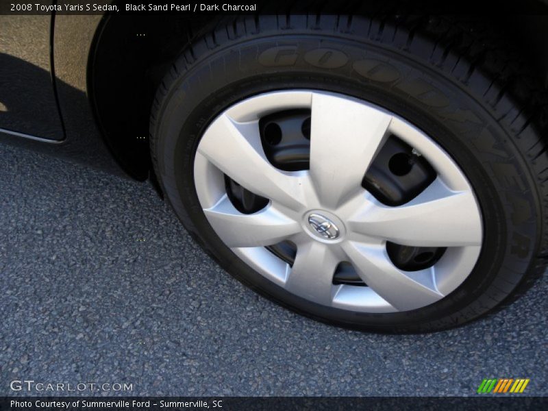 Black Sand Pearl / Dark Charcoal 2008 Toyota Yaris S Sedan