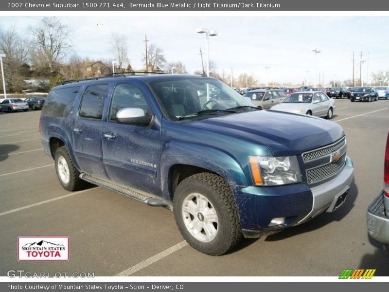 Bermuda Blue Metallic / Light Titanium/Dark Titanium 2007 Chevrolet Suburban 1500 Z71 4x4