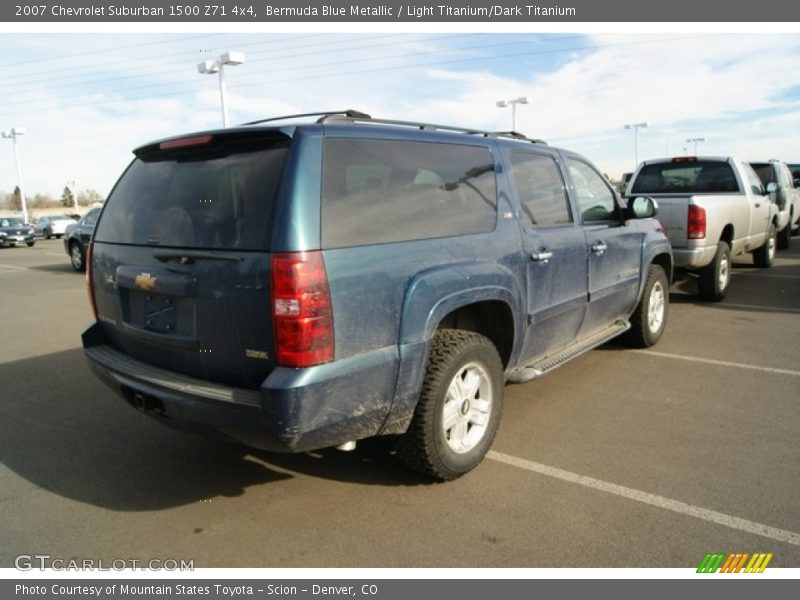 Bermuda Blue Metallic / Light Titanium/Dark Titanium 2007 Chevrolet Suburban 1500 Z71 4x4