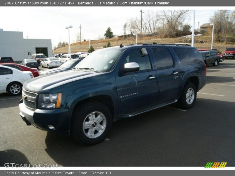 Bermuda Blue Metallic / Light Titanium/Dark Titanium 2007 Chevrolet Suburban 1500 Z71 4x4