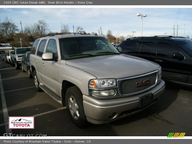 Silver Birch Metallic / Stone Gray 2006 GMC Yukon Denali AWD