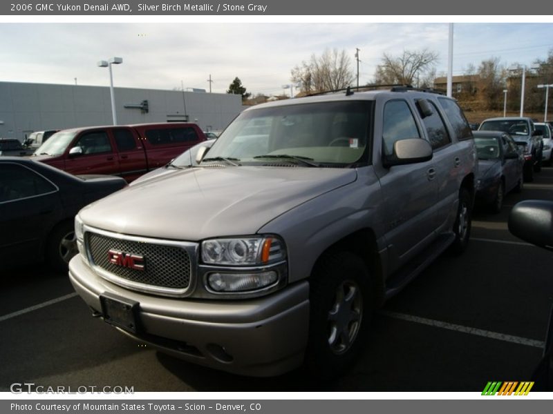 Silver Birch Metallic / Stone Gray 2006 GMC Yukon Denali AWD