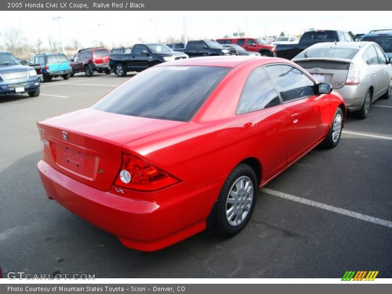 Rallye Red / Black 2005 Honda Civic LX Coupe