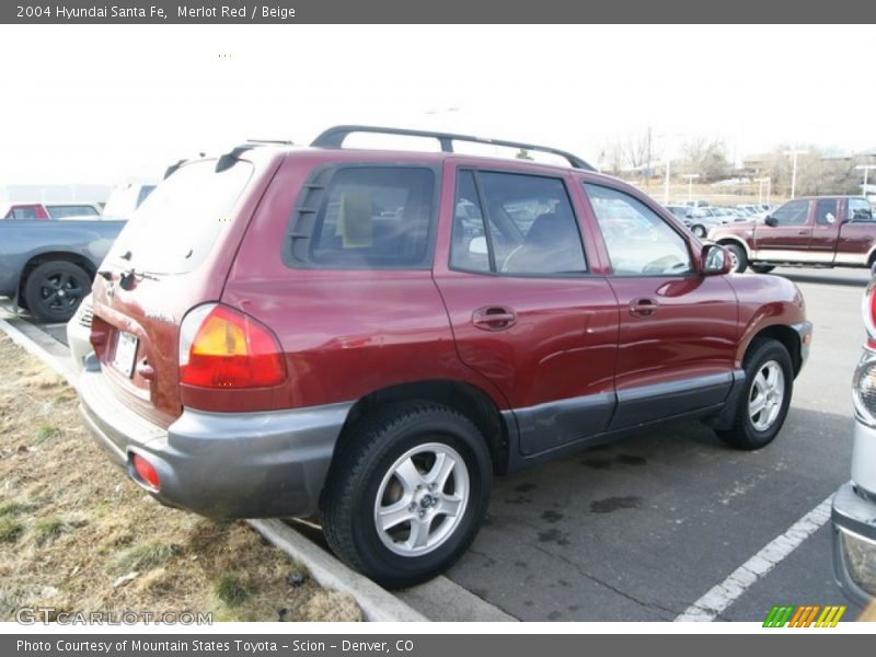 Merlot Red / Beige 2004 Hyundai Santa Fe