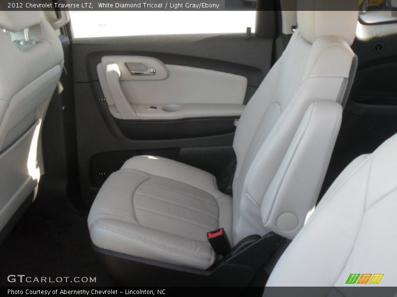 White Diamond Tricoat / Light Gray/Ebony 2012 Chevrolet Traverse LTZ