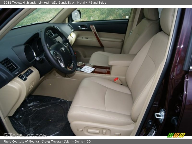 Sandy Beach Metallic / Sand Beige 2012 Toyota Highlander Limited 4WD