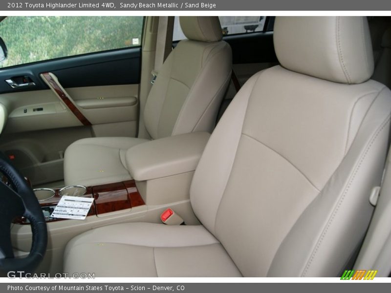 Sandy Beach Metallic / Sand Beige 2012 Toyota Highlander Limited 4WD