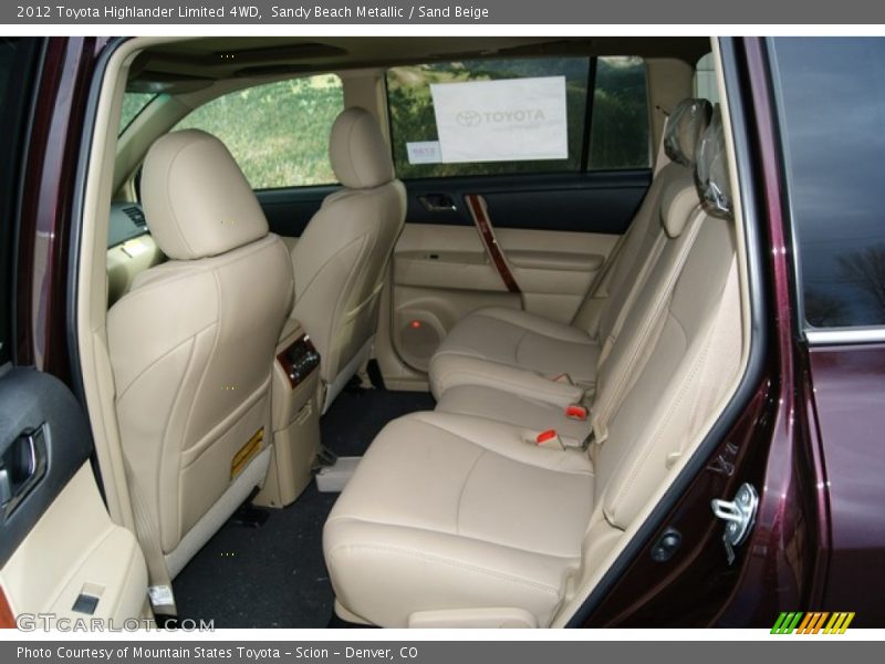 Sandy Beach Metallic / Sand Beige 2012 Toyota Highlander Limited 4WD